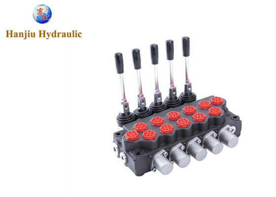 6 Spool 45lt Monoblock Directional Control Valve Hydraulic