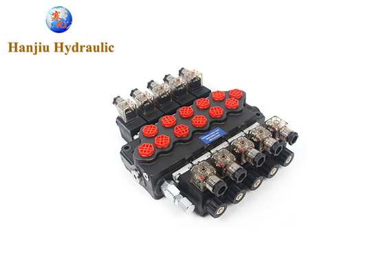 Valvola di controllo idraulica elettrica serie SD5 Valvola solenoide direzionale monoblocco 40 litri