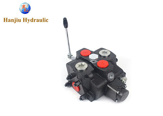 Valvola direzionale idraulica Walvoil, sezionata, a doppio effetto, con centro chiuso A+B