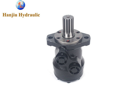 Motore orbitale idraulico BMR80 con flangia a 2 bulloni, albero scanalato, porte BSPP